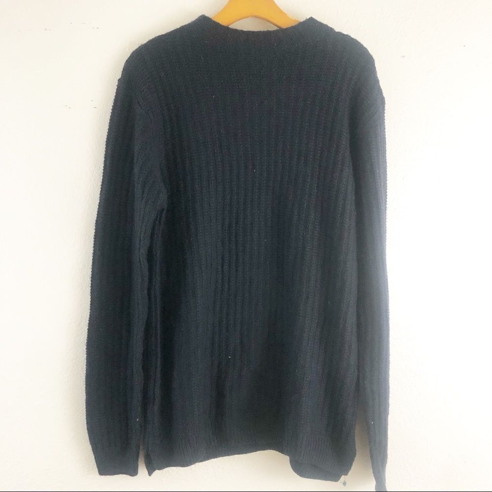 Topman Cowl neck dark blue  sweater size L